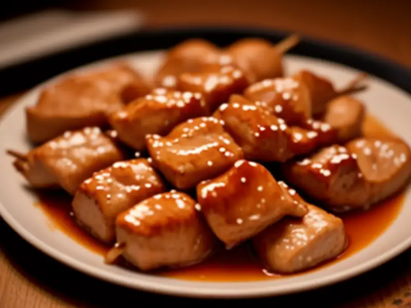Brochettes de poulet teriyaki au barbecue