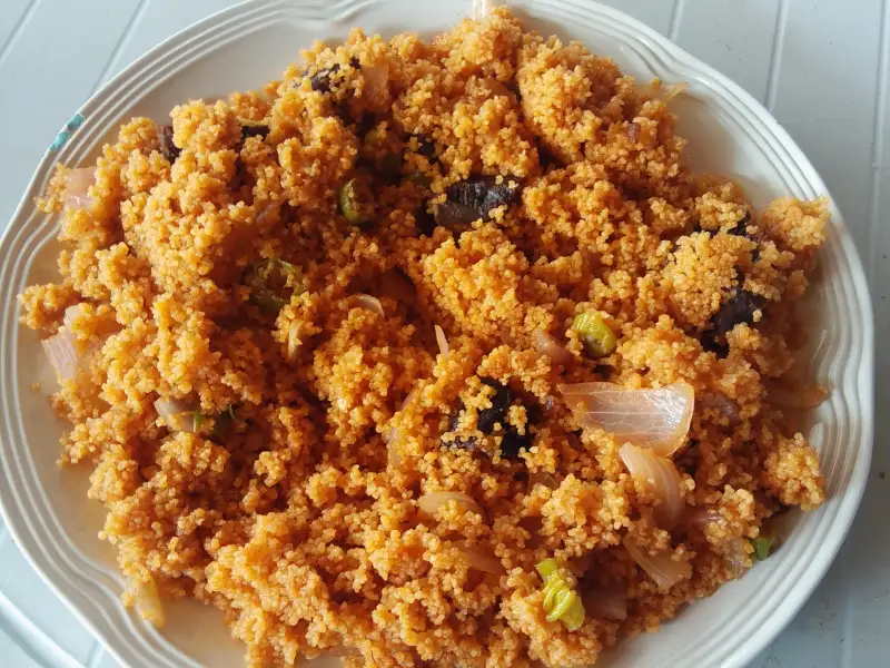 Couscous marocain cuit à la vapeur