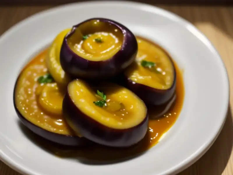 Crème d'aubergines grillées au citron