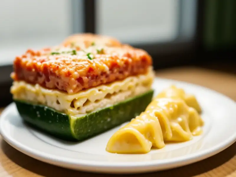 Lasagnes de courgettes au micro-ondes