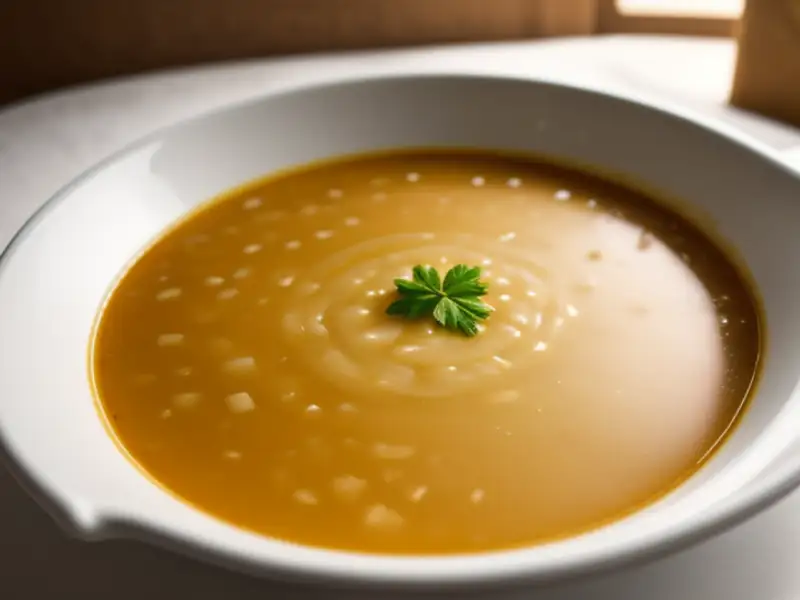 Soupe bâloise à la farine grillée et au Sbrinz